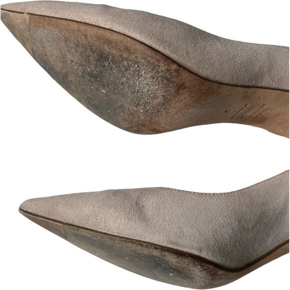 EUC Stuart Weitzman Pointy Toe Leigh Pump Dolce Suede MSRP $395 Size 9 - Picture 11 of 12